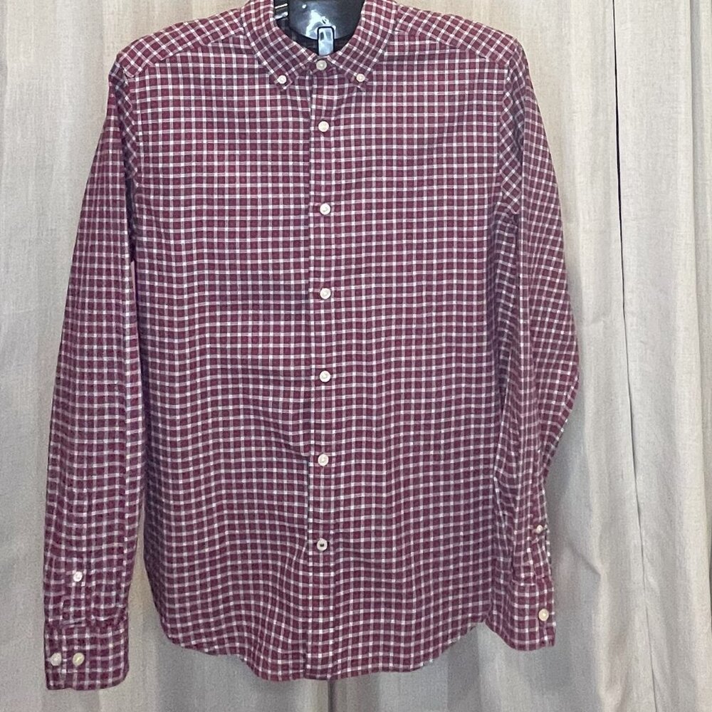 Nautica Classic Fit Red Checked Button up shirt (PE1)